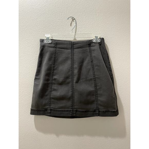 FREE PEOPLE Skirt Size 4 Gray - Picture 1 of 6